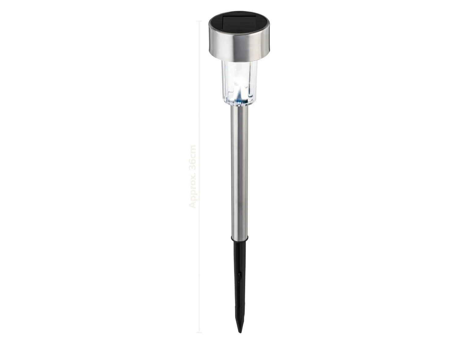LIVARNO Lot de 5 balises solaires  LED