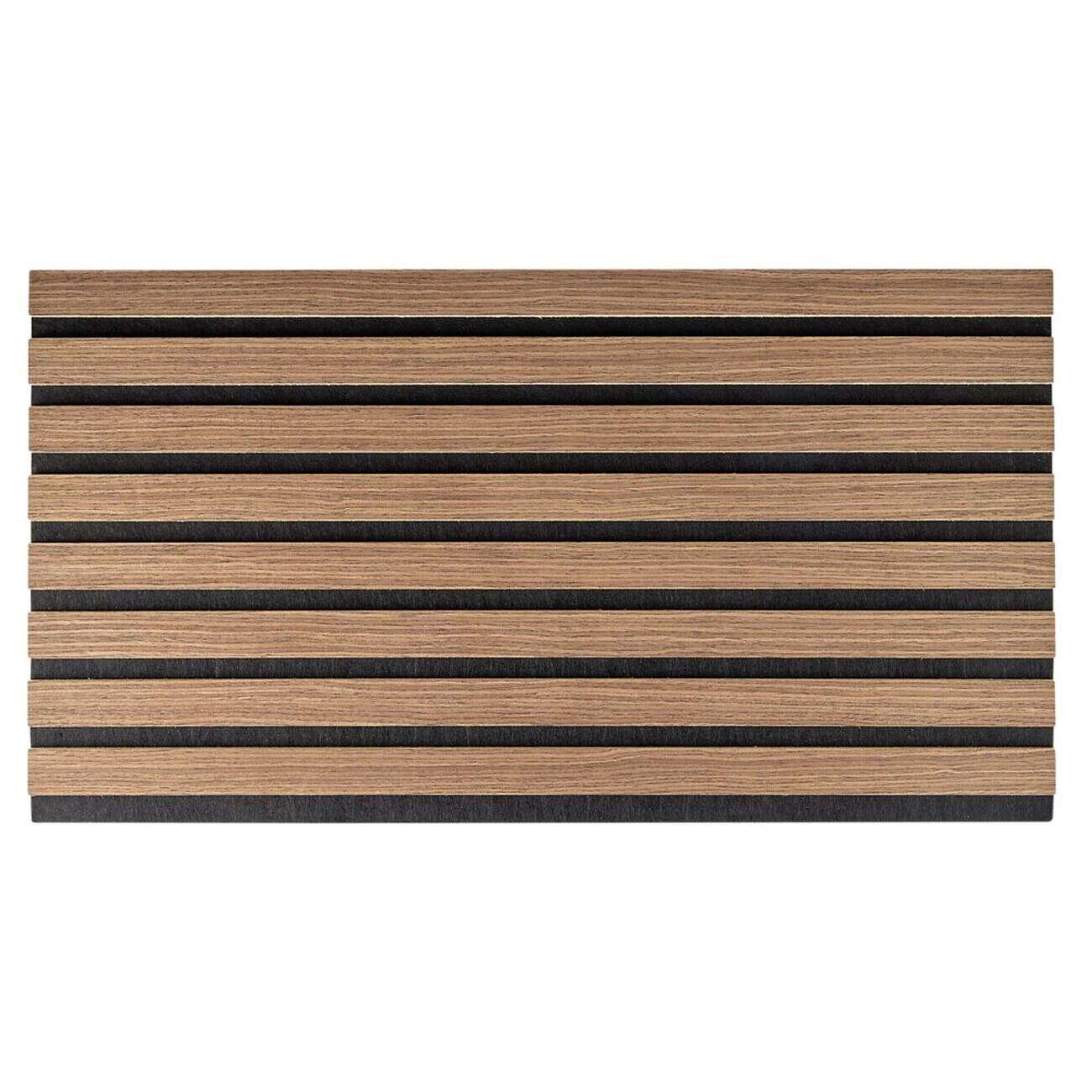 Panneau décoratif x5 adhésif acoustique façon tasseaux de bois 32x60cm