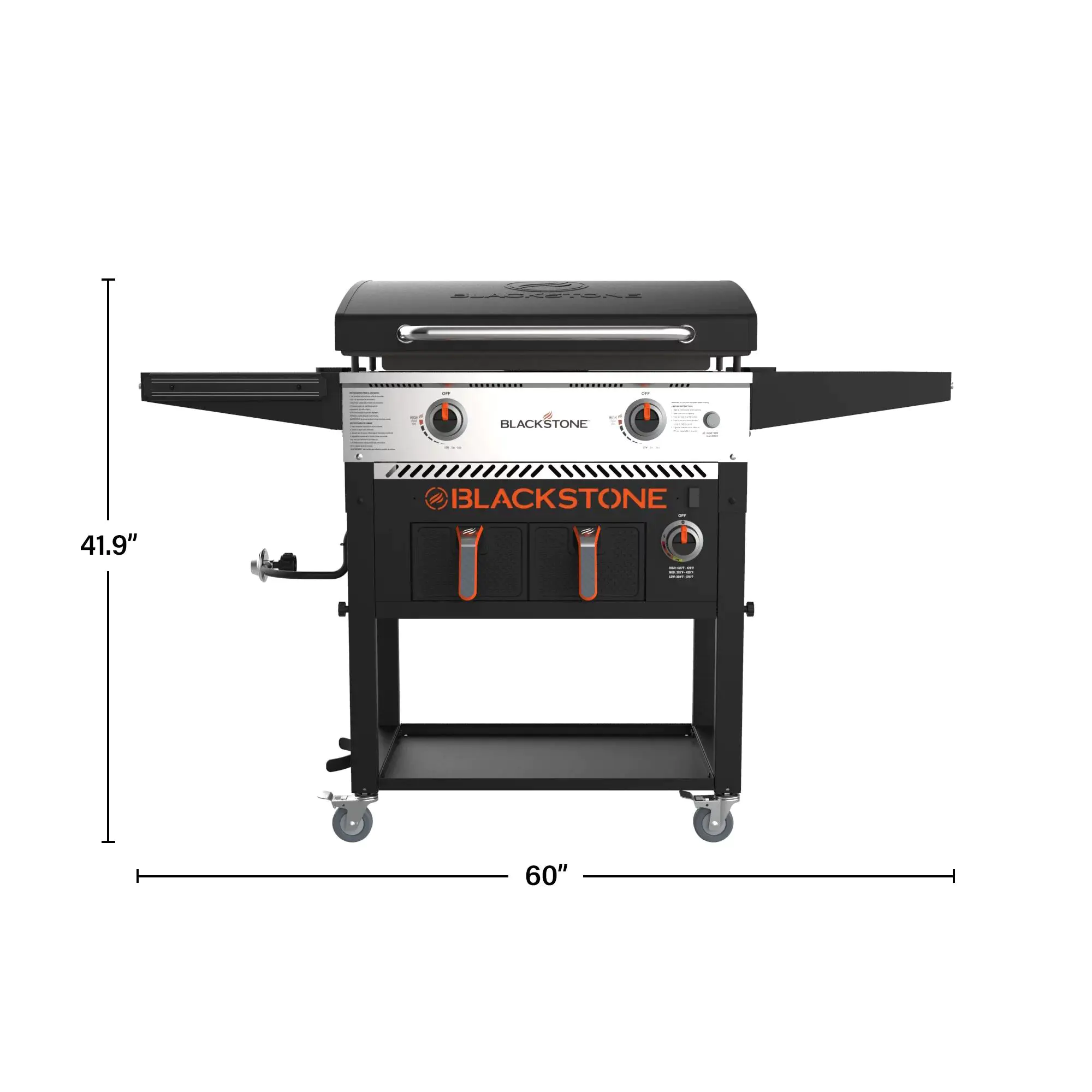 💥Liquidation🔥Plaque de cuisson Blackstone 2 brûleurs 71 cm avec friteuse à air électrique et hotte