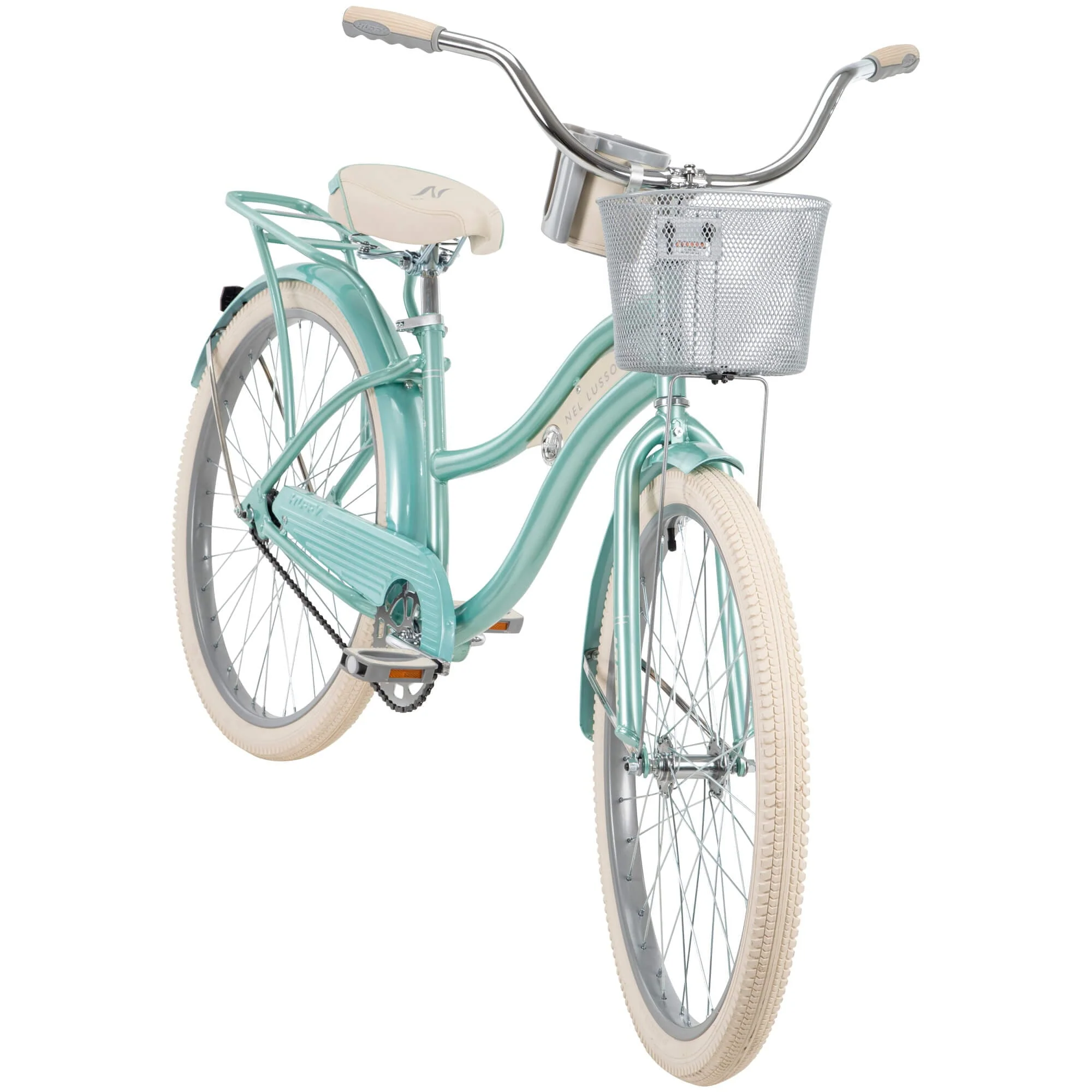 26 In Women's Classic Beach Cruiser Bike, Mint Green Image 10
