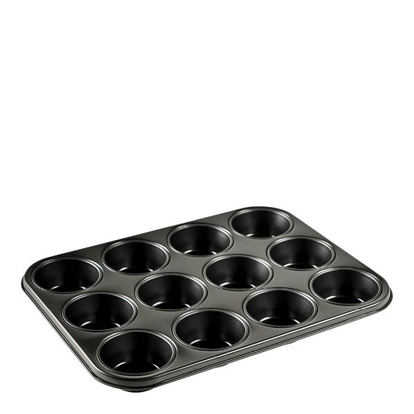Muffinsform 12 stk 27x36x3 cm stål