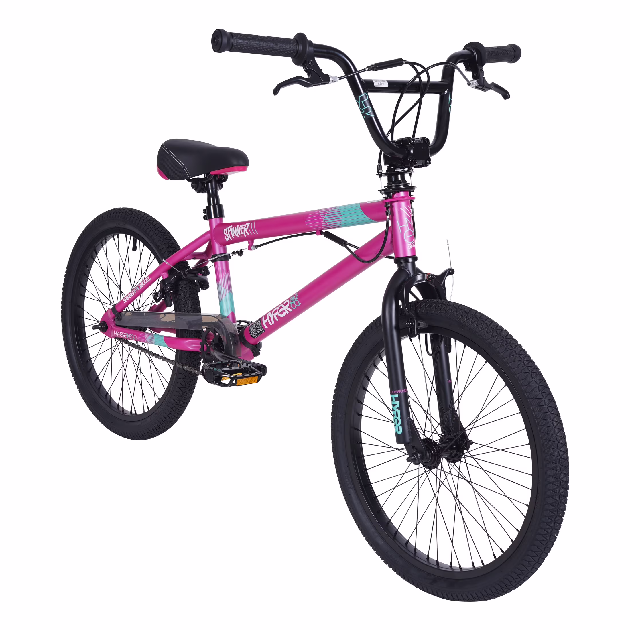 20" Girl's Spinner BMX Bike for Kids, Pink, Age Group 8 to 13, Child, Tween