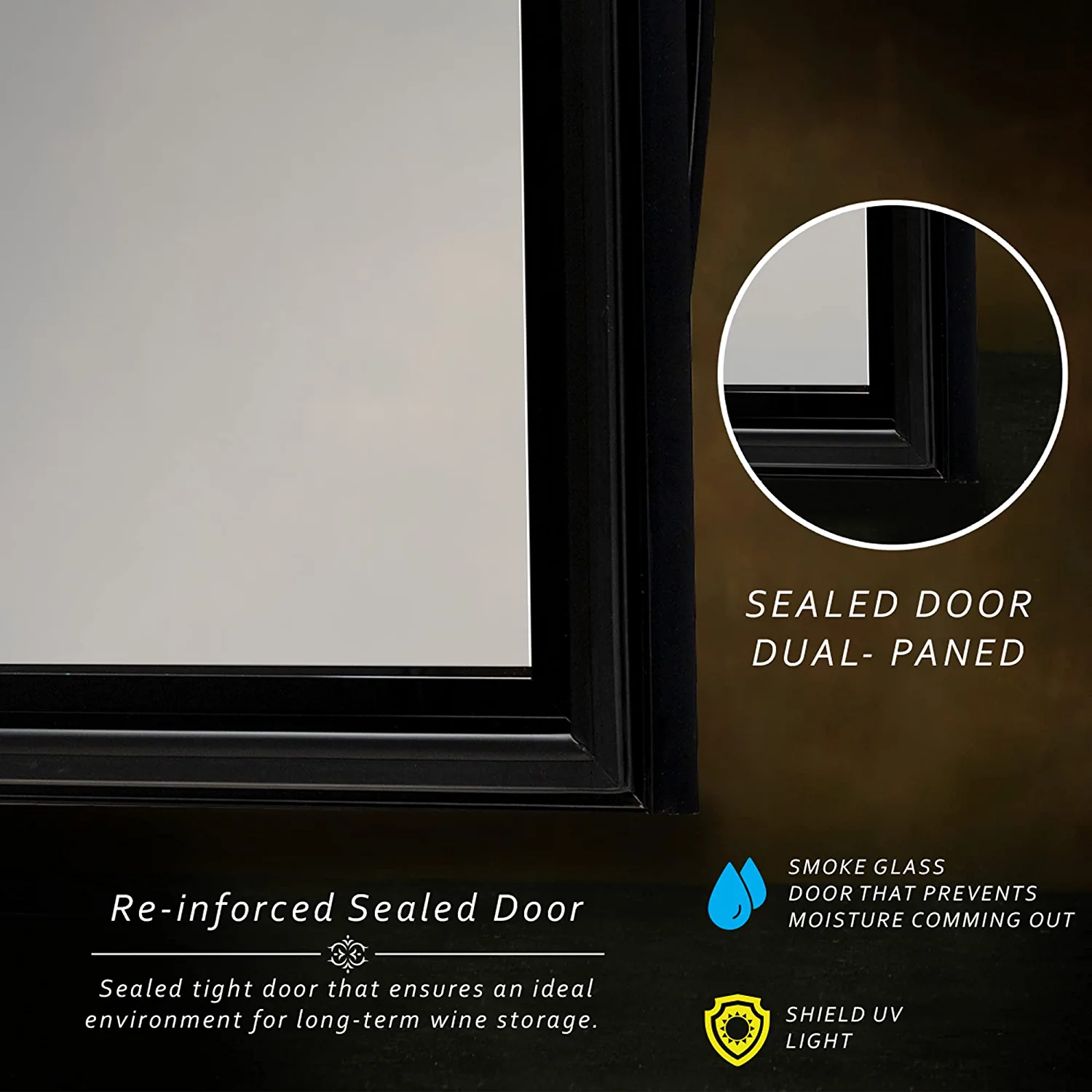 33 Bottle Dual-Zone Refrigerator PKCWCDS335(33 Bottle Dual Zone Black/33 Bottle Dual Zone Black) - Image 5