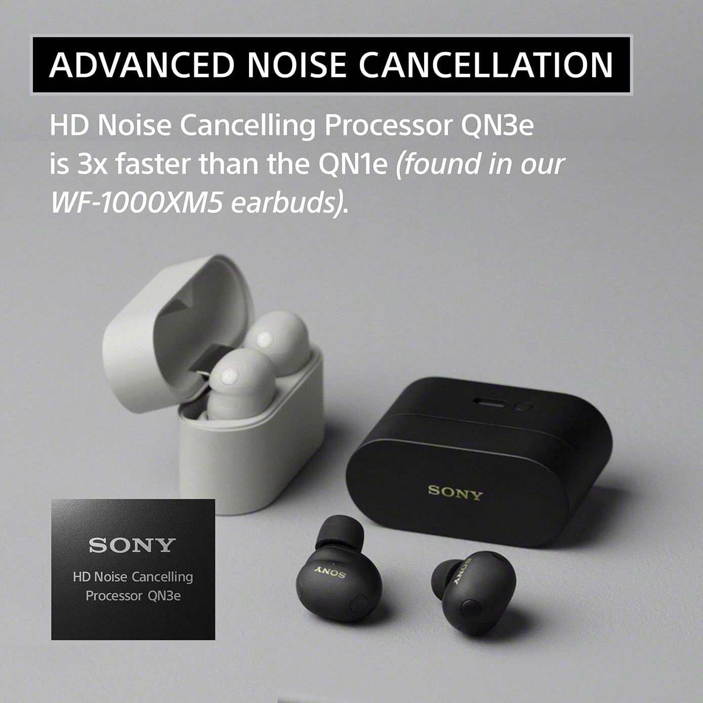 Sony WF-1000XM6 The Best Truly Wireless Noise Cancelling Earbuds (2026 Model)  Bluetooth in-Ear Headphones  with Studio-Quality Sound  Up to 24 Hours of Battery Life  Platinum Silver