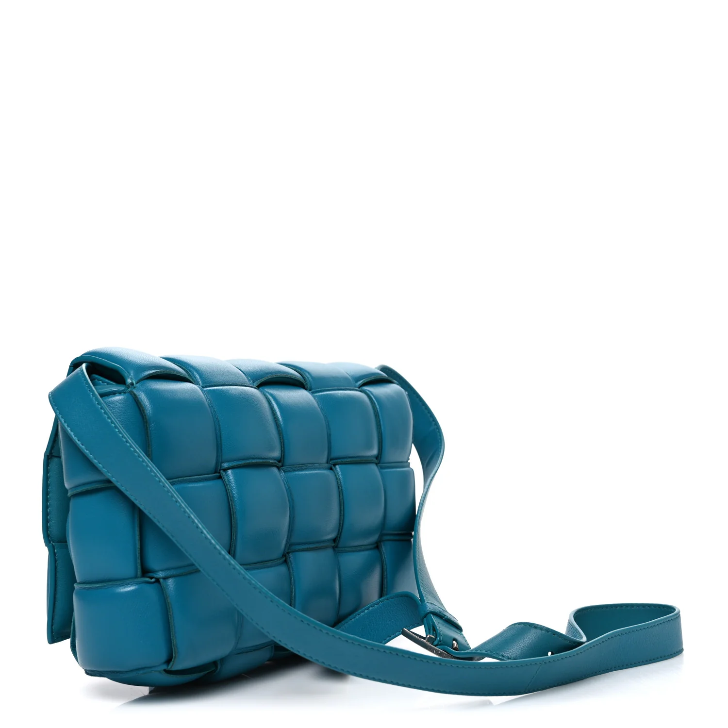 Nappa Maxi Intreccio Padded Cassette Crossbody Bag Blaster