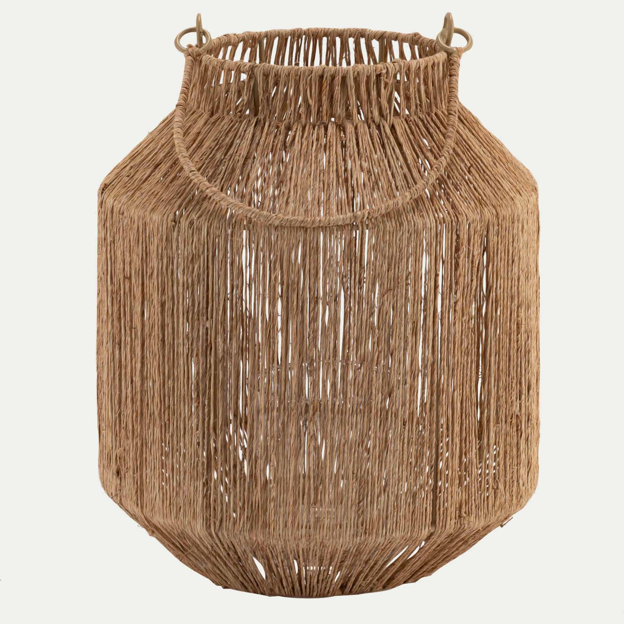 VOLONNE - Lanterne en jute H30cm - naturel
