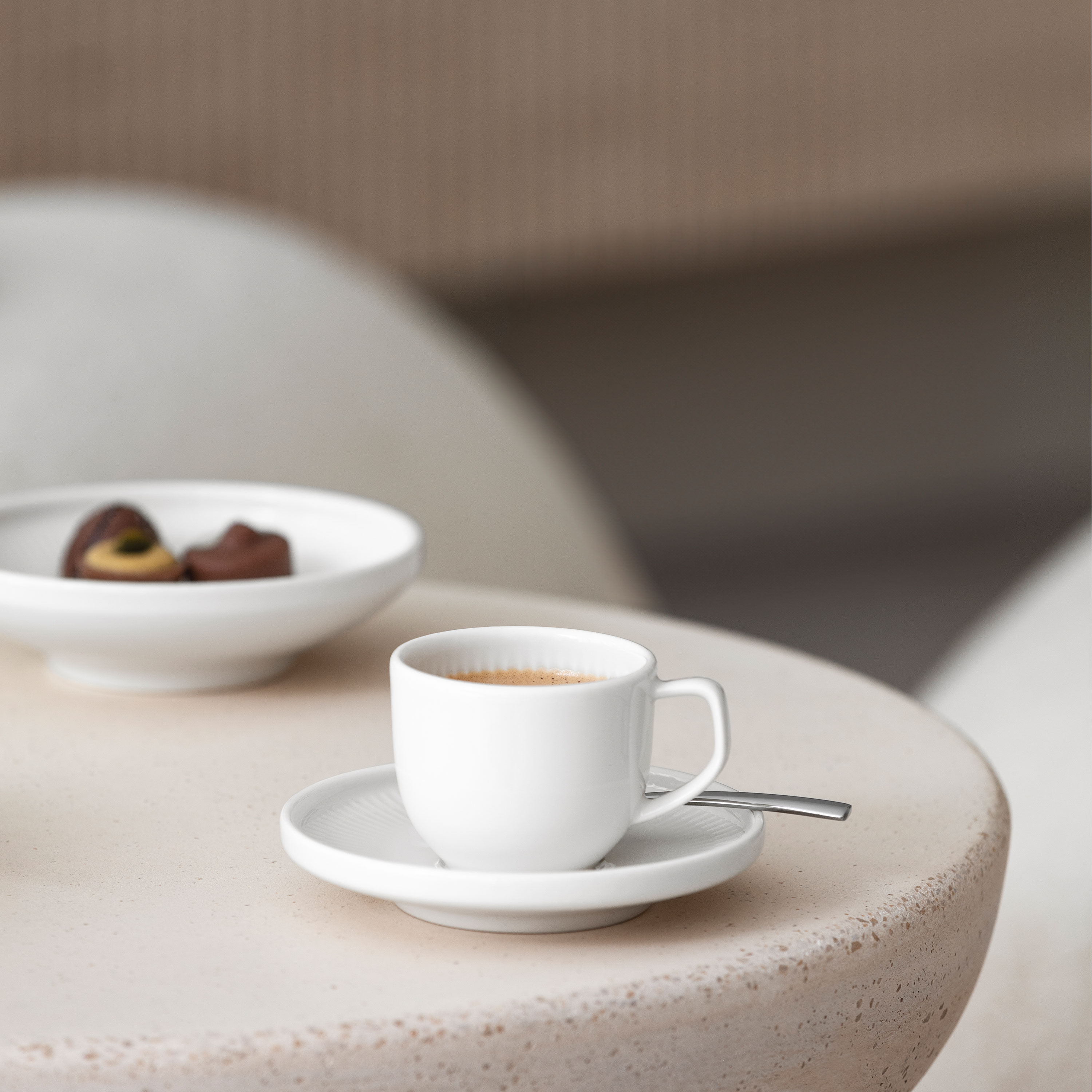 Afina Espresso cup - White, 1.7 oz, Premium Porcelain