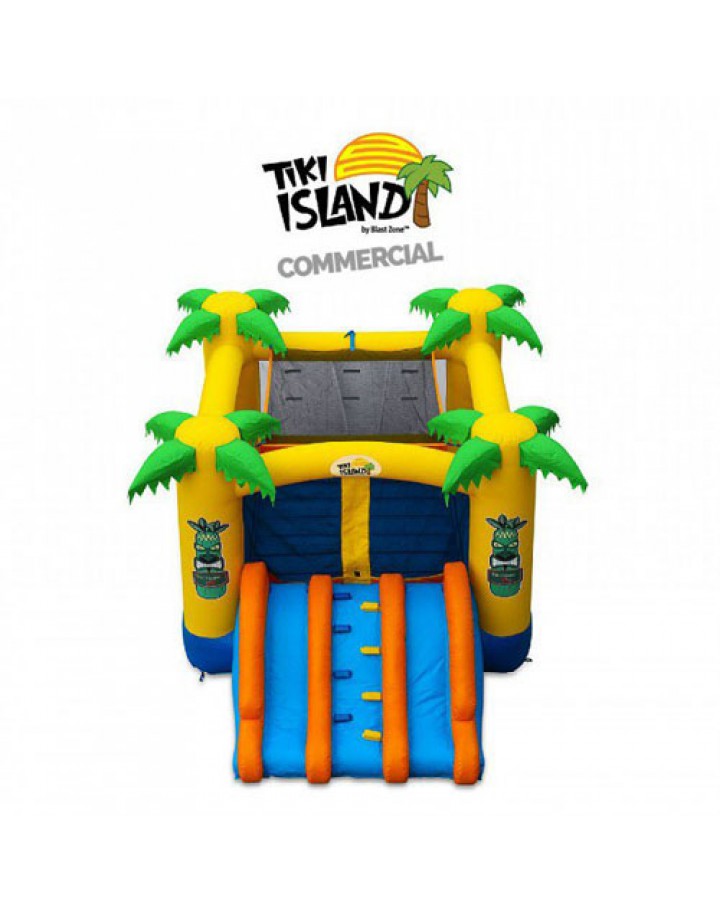Château gonflable commercial Tiki Island Combo 13 avec toboggan