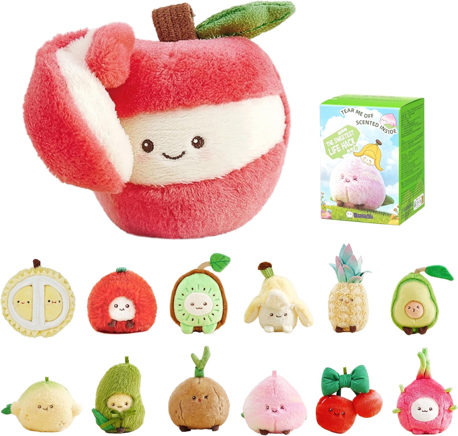 Baba Orchard Scented Squishy Fruit Plush Blind Box Keychain