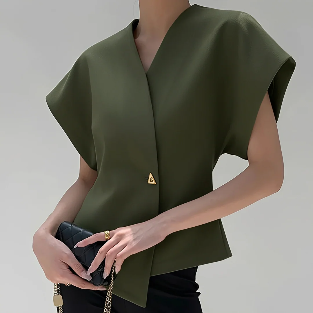 Ariella - Blouse chic à col en V