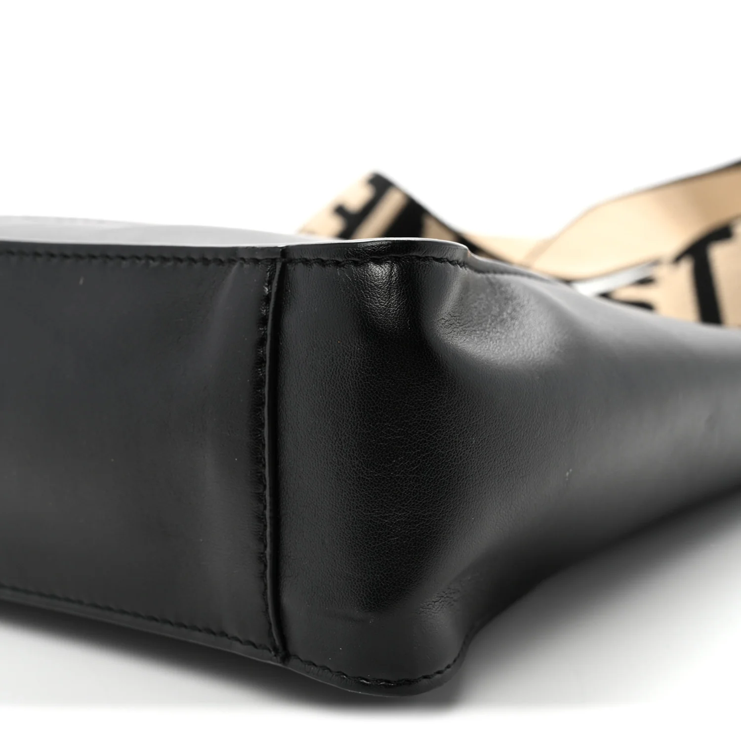 Eco Alter Nappa Perforated Logo Mini Crossbody Black