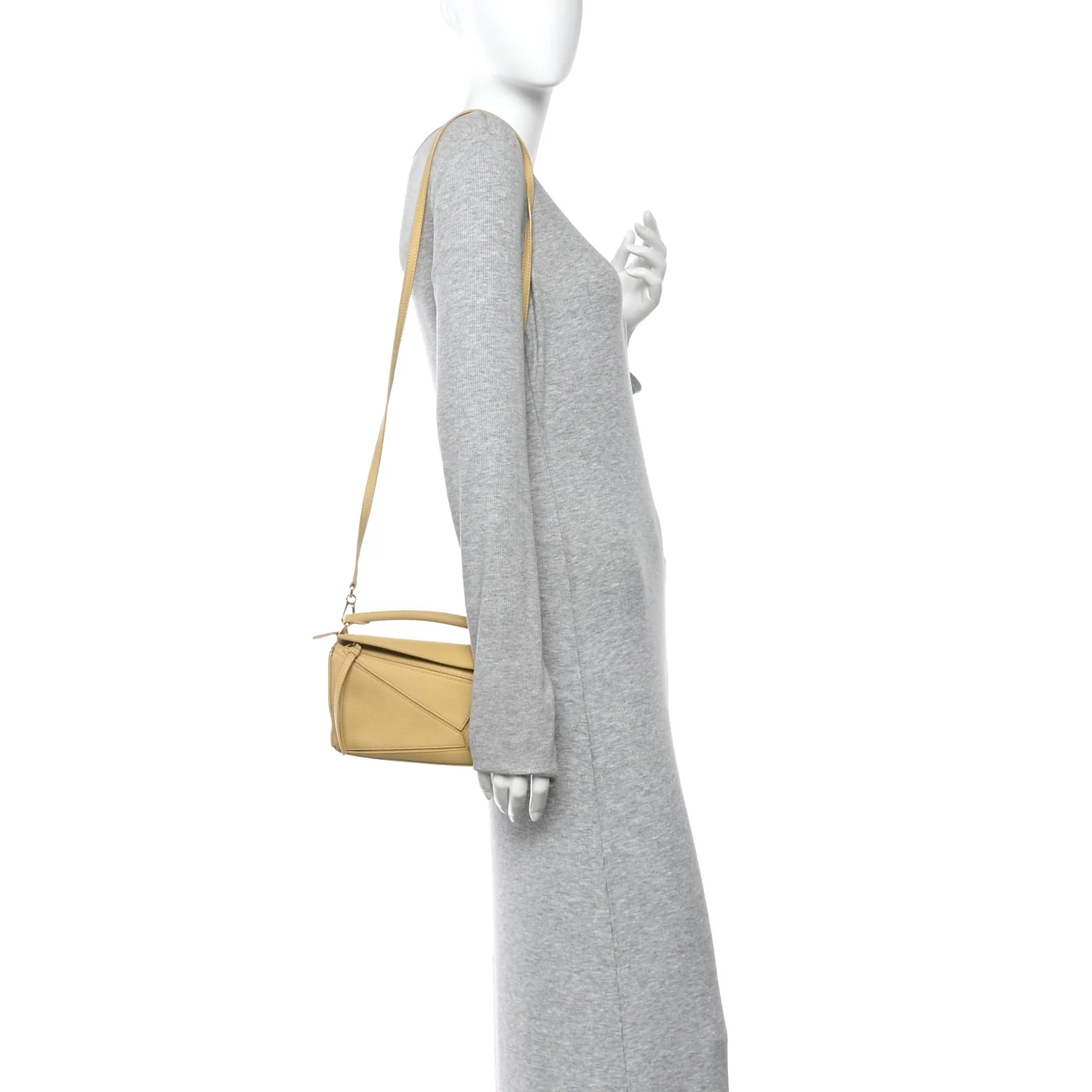 Calfskin Mini Puzzle Bag Dark Butter