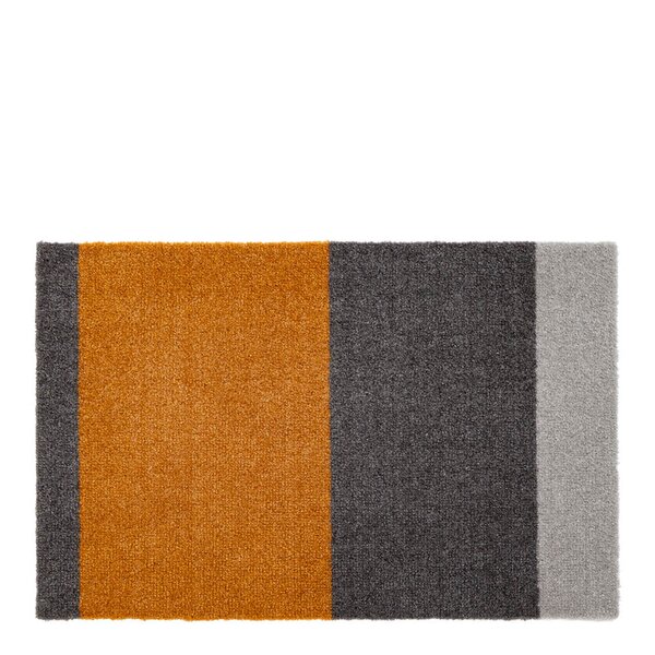 Stripes horisontal gulvmatte 40x60 cm dijon/grey