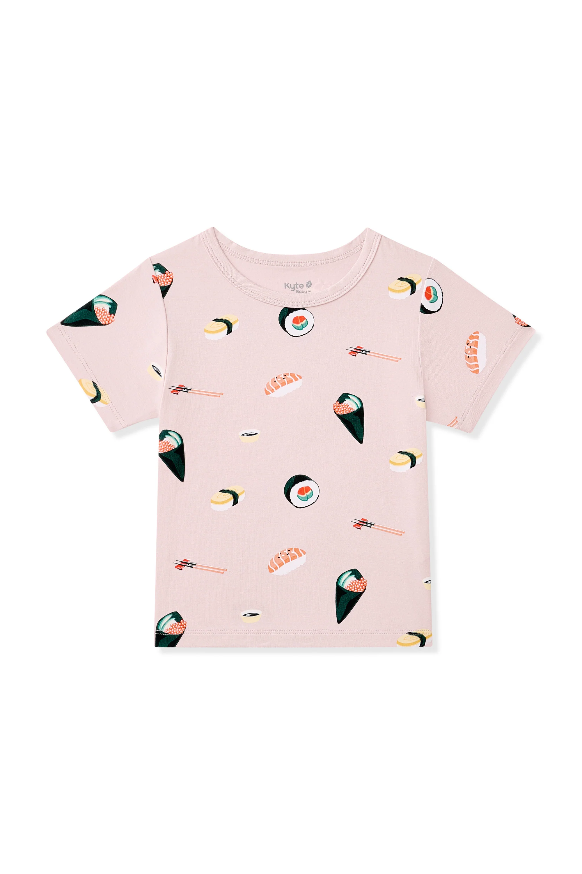 Toddler Basic Tee in Blush Sushi