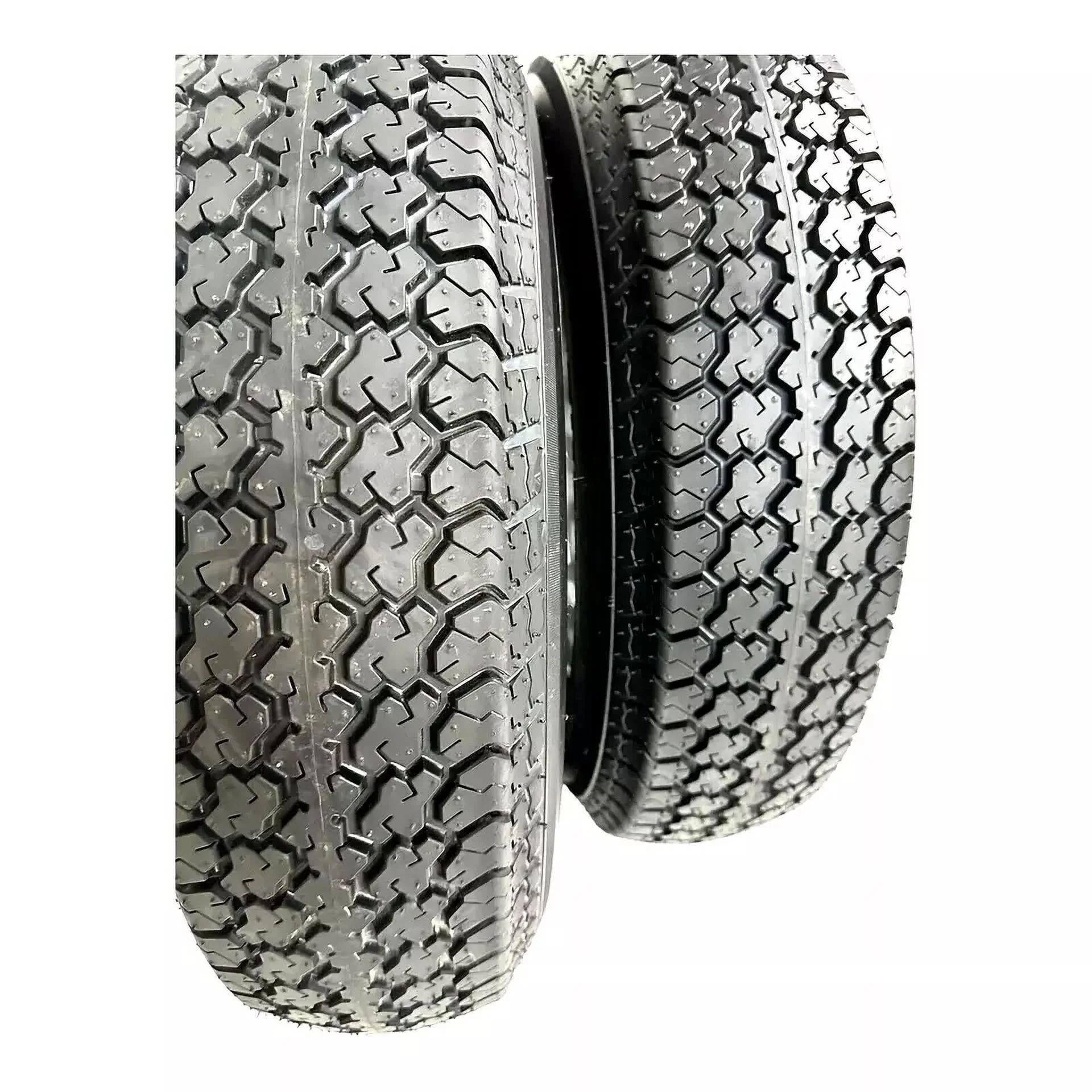2-Pack Trail Tire on Rim ST205/75D15 LRC 6 Ply Bias 5 Lug Silver Modular Wheel 5X5" Bolt Pattern - Image 3