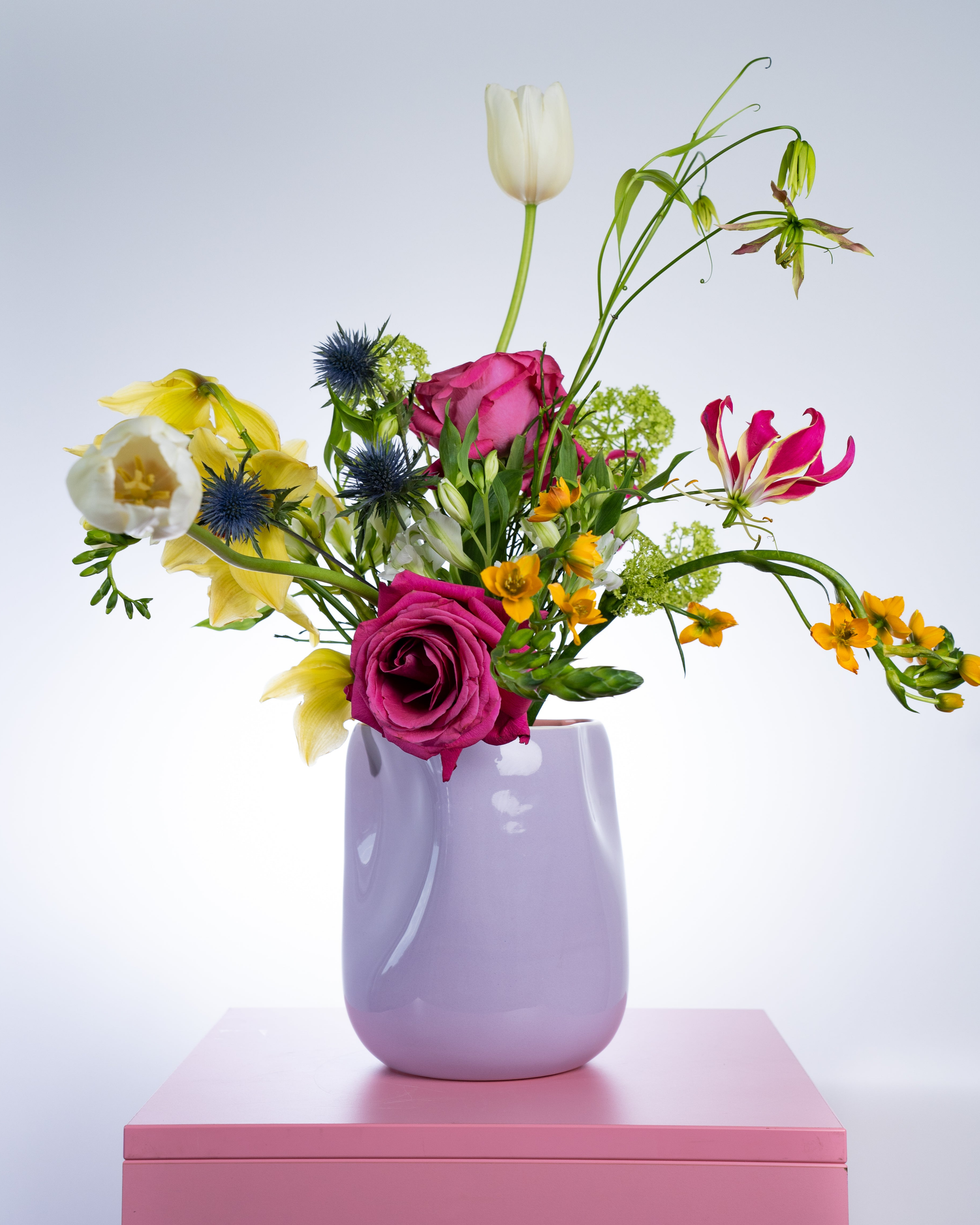 JOÃO - VASE L PURPLE PINK