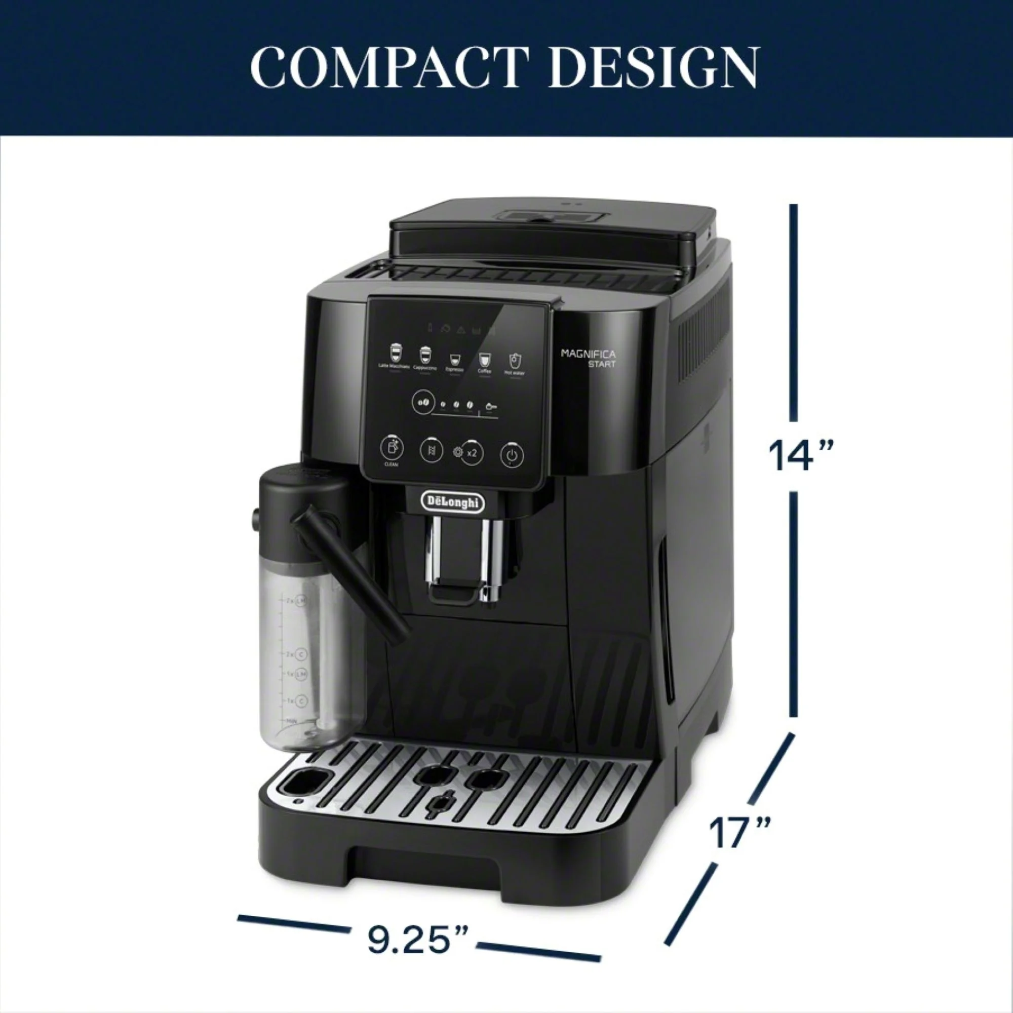 De'Longhi Magnifica Start Fully Automatic Espresso Machine, Black