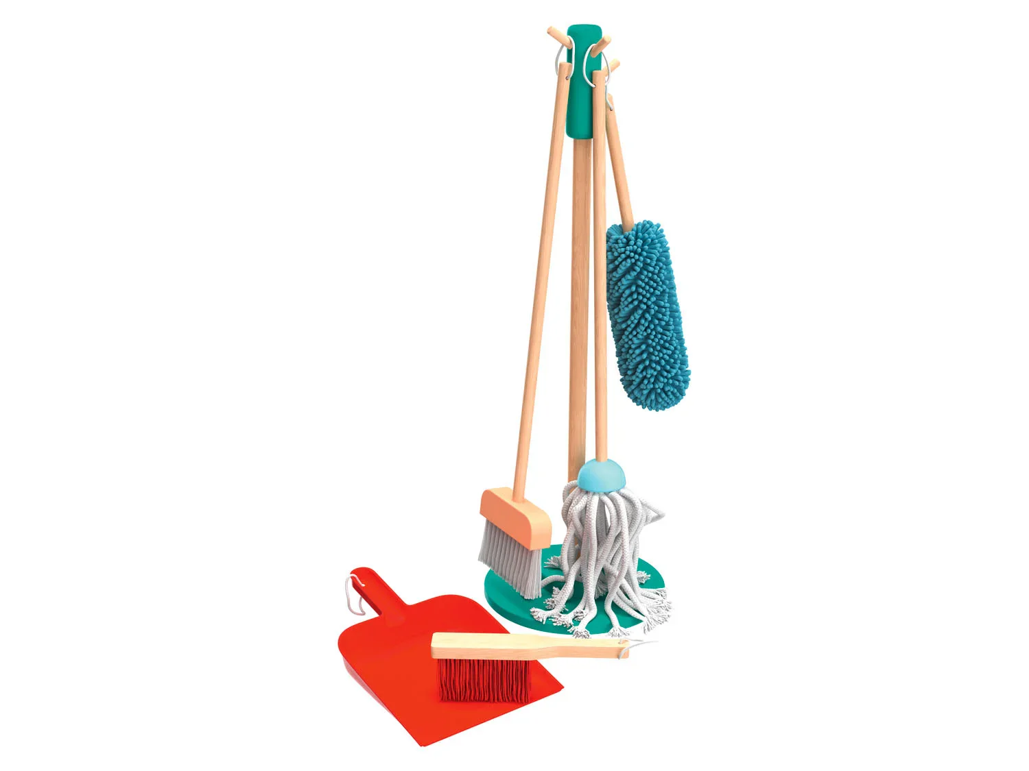 Playtive Station de nettoyage / schoir  linge / planche  repasser en bois