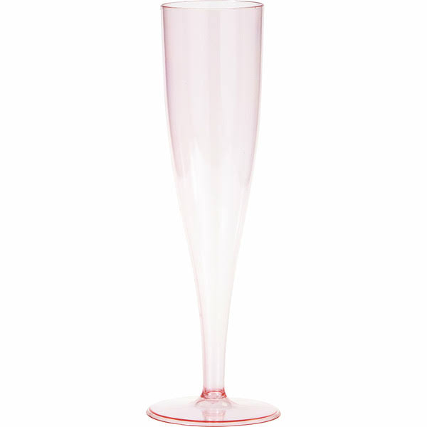 Way to Celebrate! Plastic Champagne Glasses - Pink - 5 oz