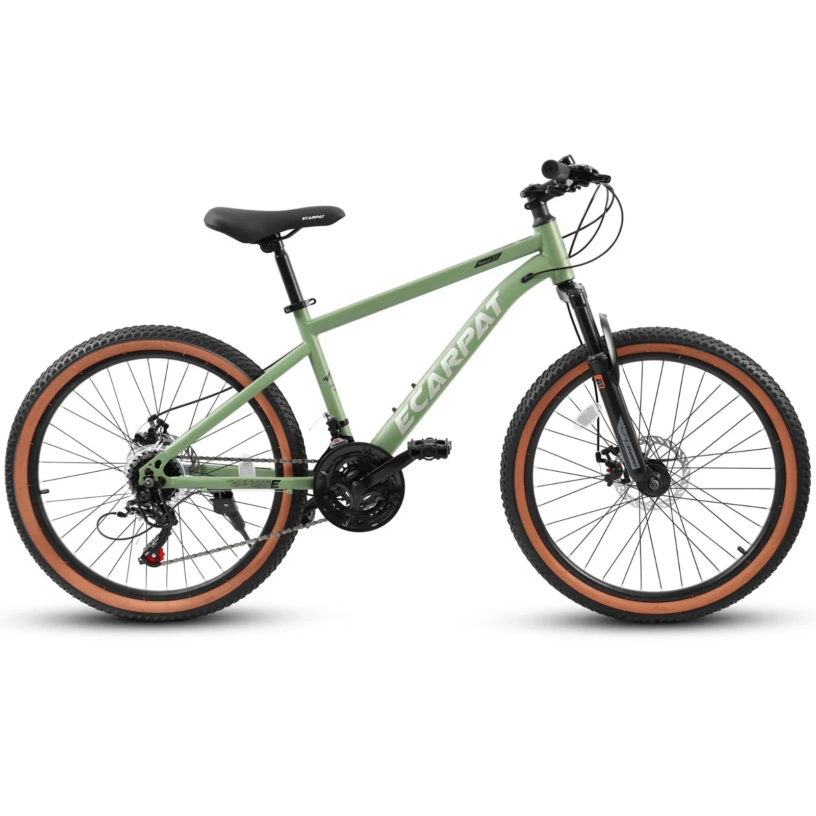 24 Inch Mountain Bike, 21-Speed Summer travel Bicycles, Students Trail Commuter City Snow Beach Mountain Bicycles