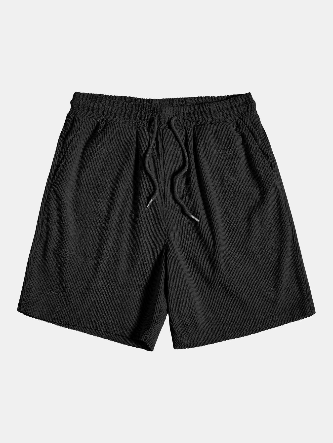 Polo en velours côtelé à manches courtes et short en velours côtelé