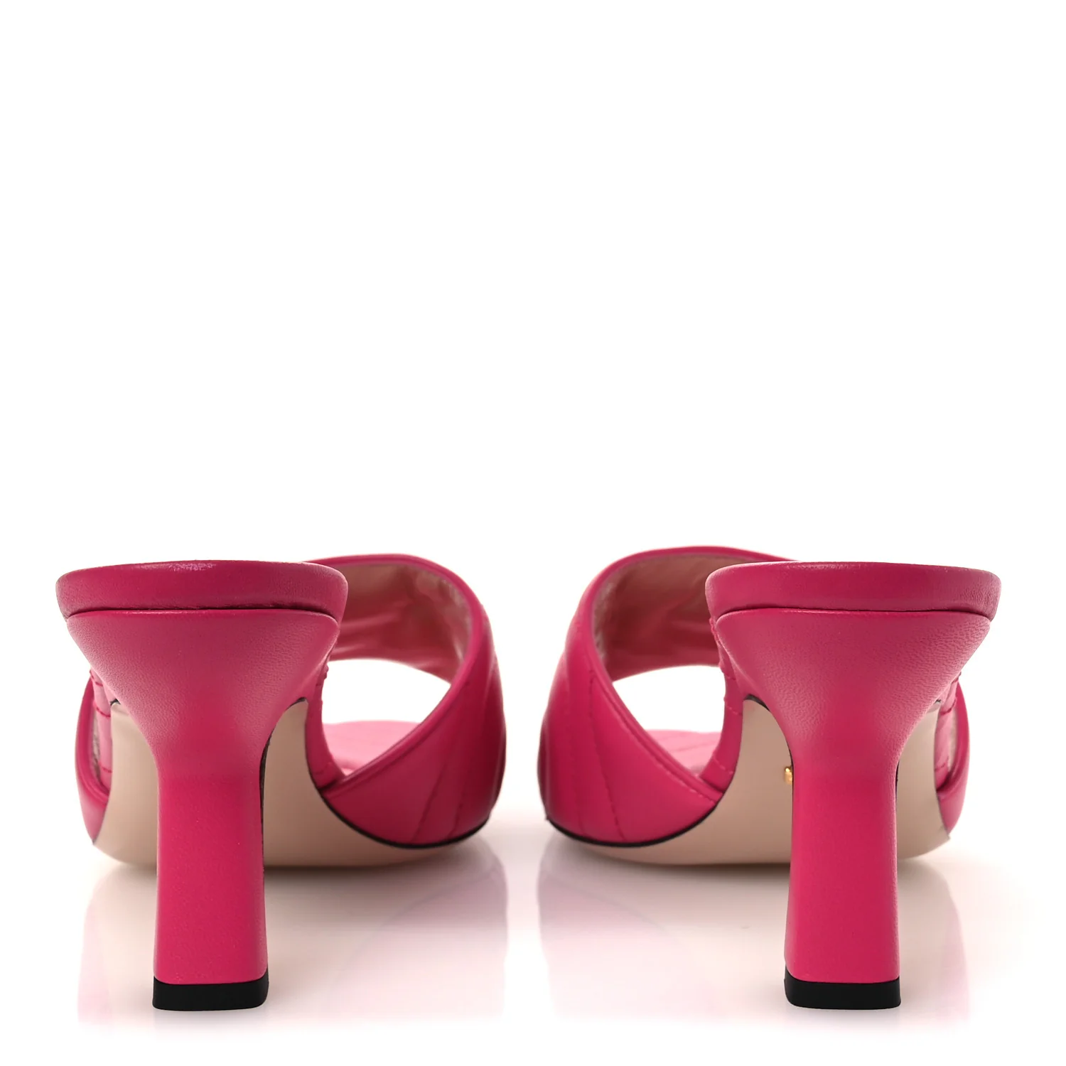 Nappa Matelasse GG Marmont 75mm Slide Sandals 41 Box Pink