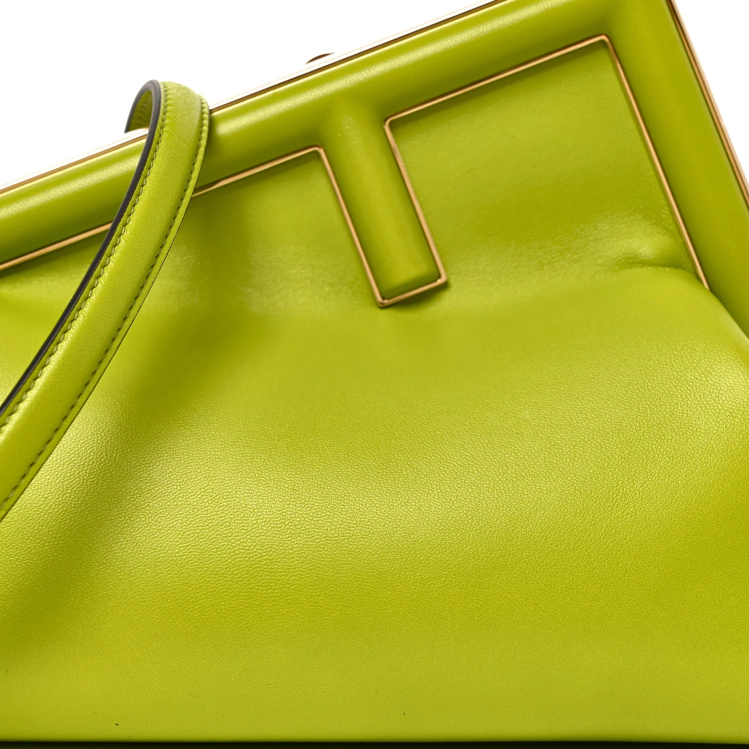 Shiny Nappa Small Fendi First Wasabi