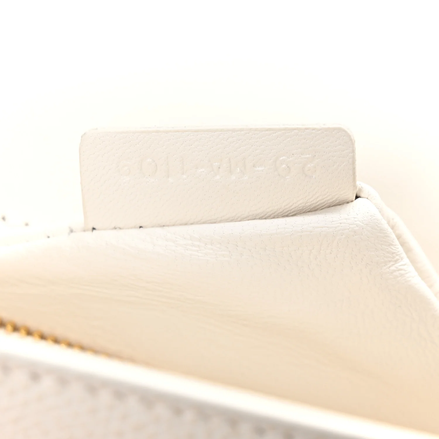 Ultra Matte Grained Calfskin 30 Montaigne Flap Bag White