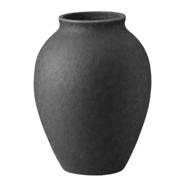 Knabstrup vase 12,5 cm svart