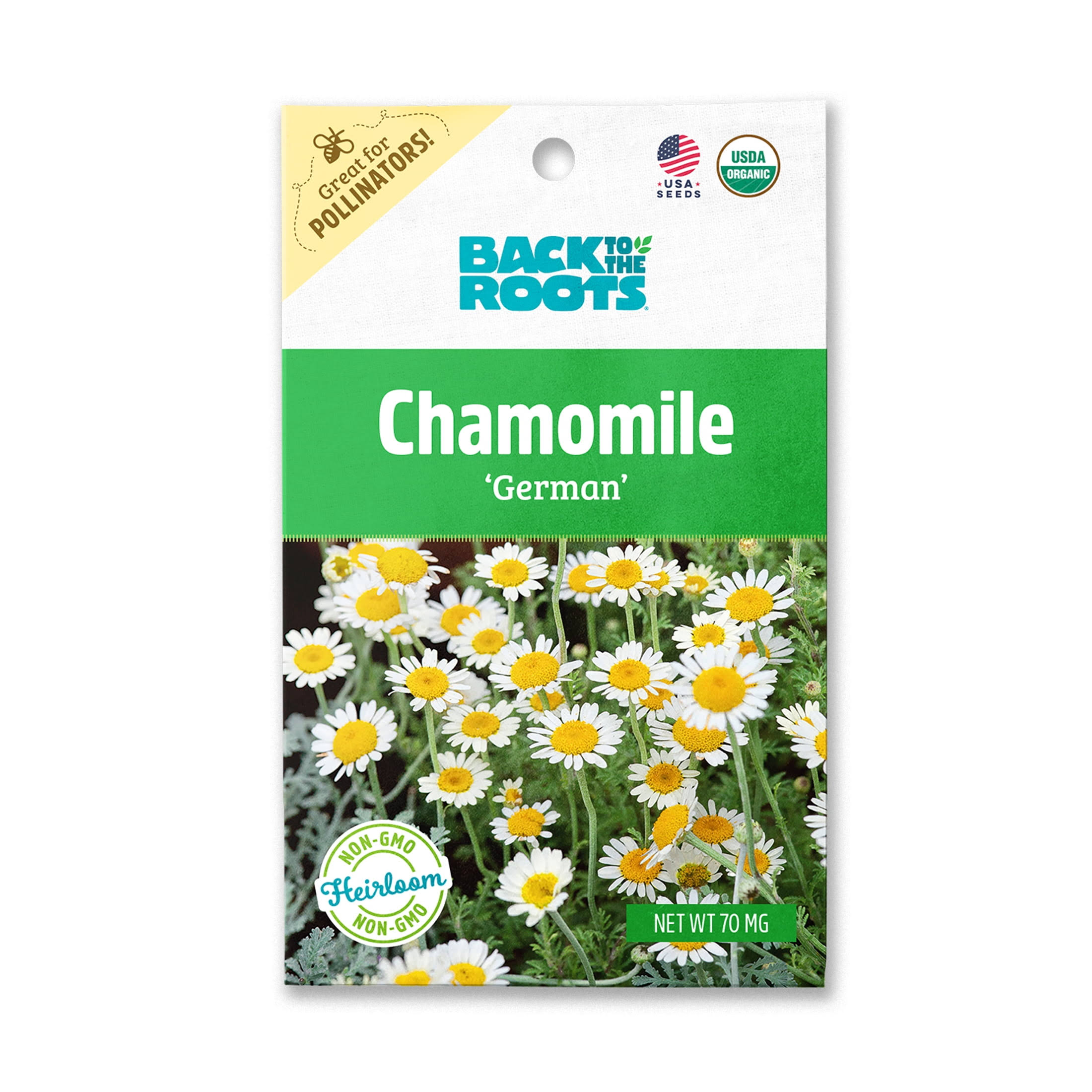 Back to The Roots Organic German Chamomile Flower Seeds, 1 Packet, Size: 1 Seed Packet