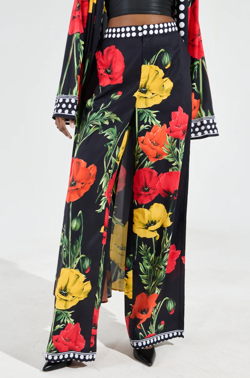 BELLADONNA SATIN PALAZZO PANTS - Akira Store