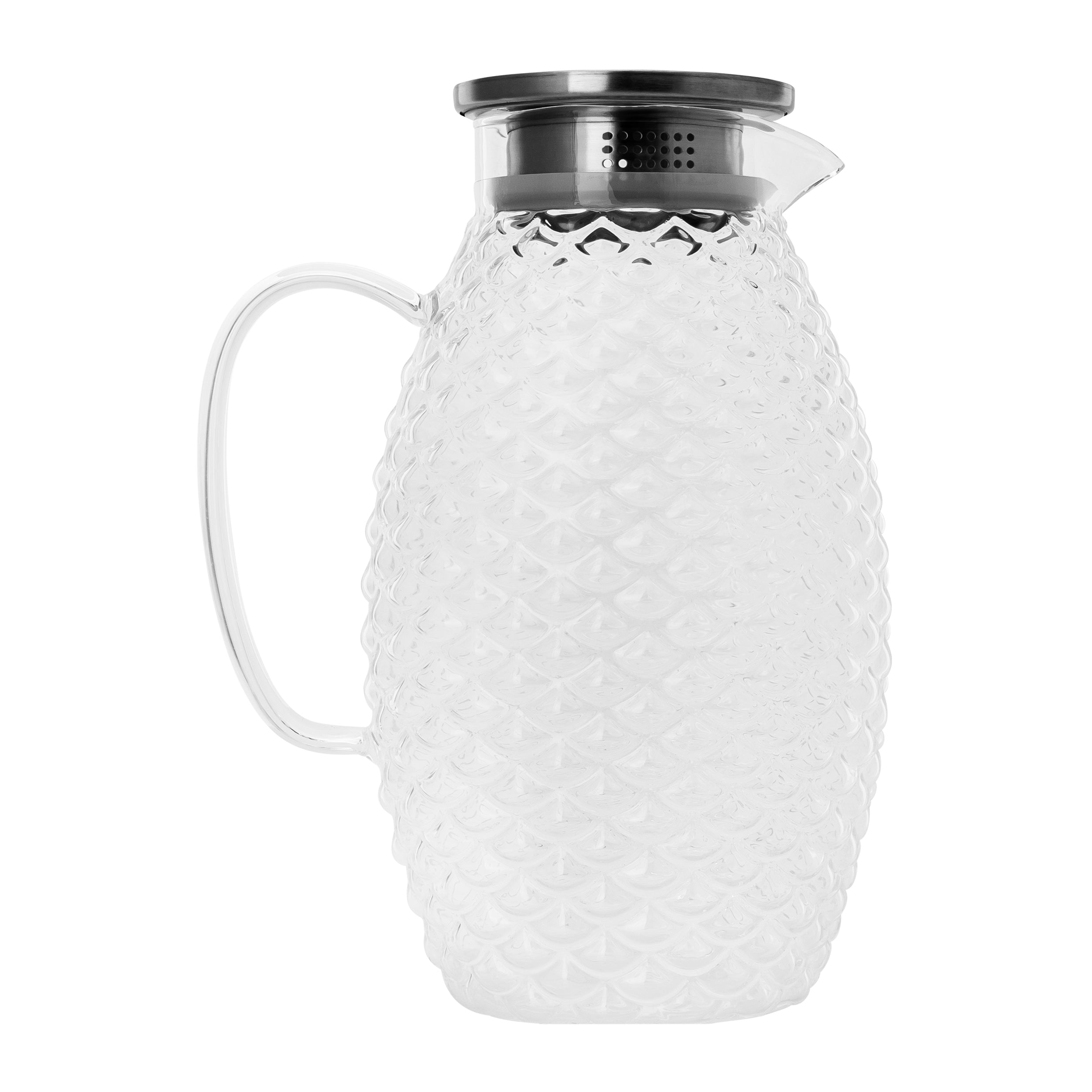 Krumble Karaf schubbenpatroon met filter en deksel - 2 L - Glas