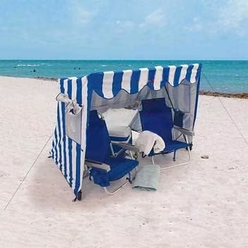 Cabana Shelter Beach Tent with Sand Pockets