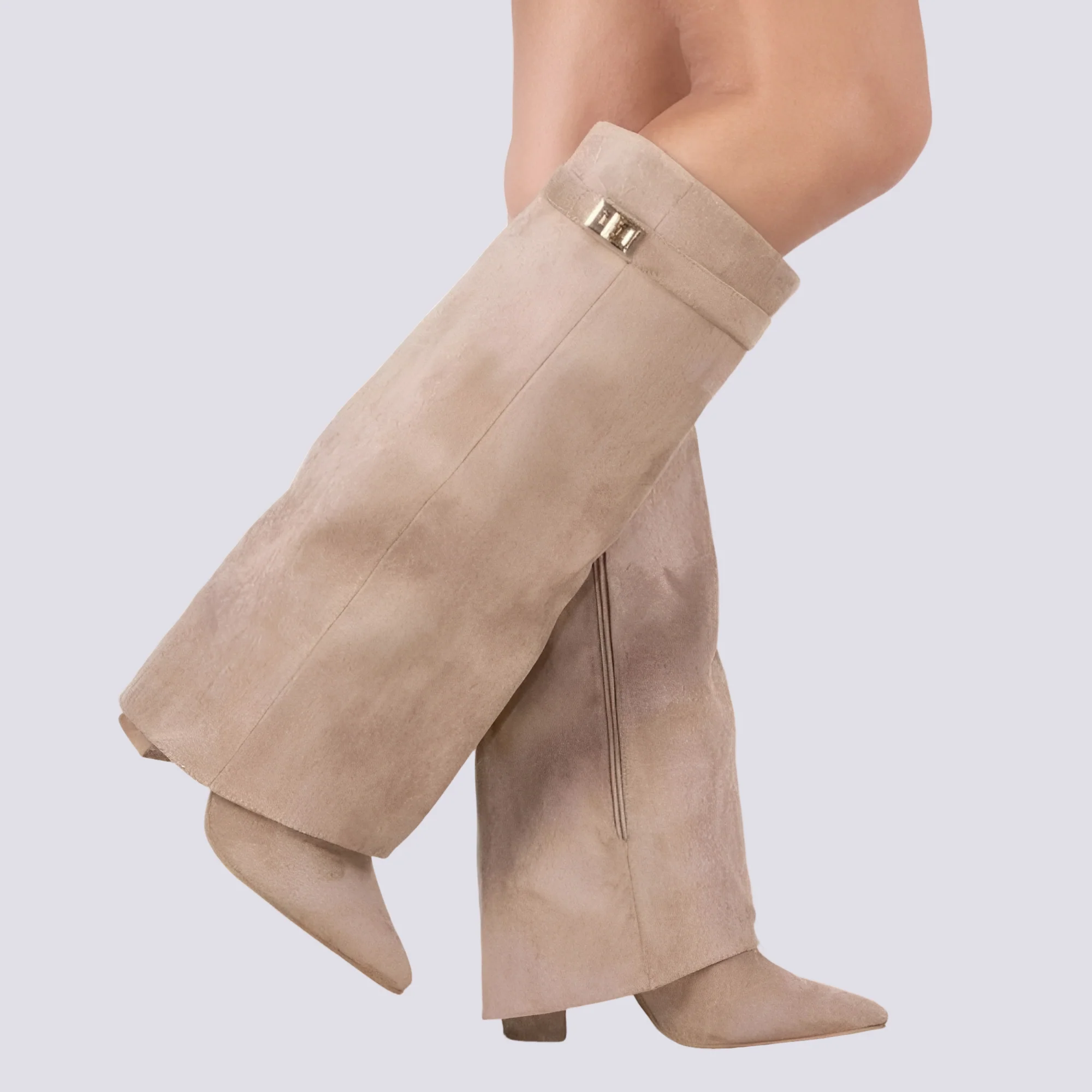Blair - Bottes Hautes Élégantes avec Rabat