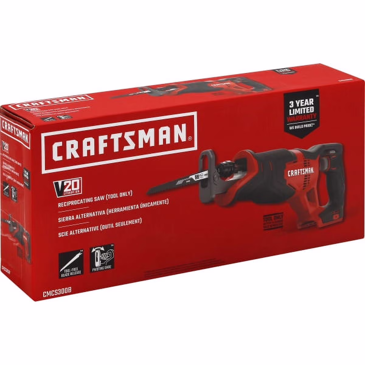 V20 Reciprocating Saw, Cordless, Tool Only CMCS300B