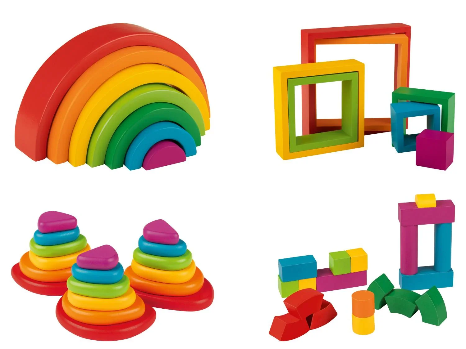 Playtive Jouets en bois Montessori