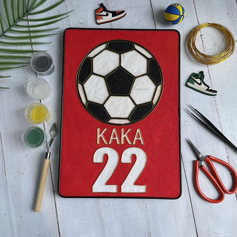 Football,Beginner Cloisonné Enamel DIY Kit, with Tutorial& All Tools