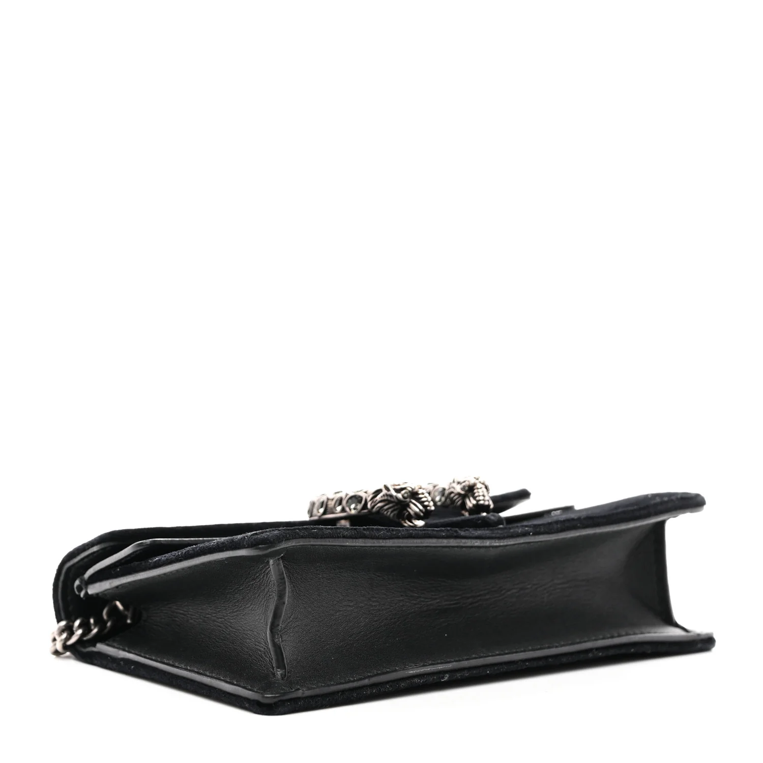 Suede Super Mini Dionysus Shoulder Bag Black