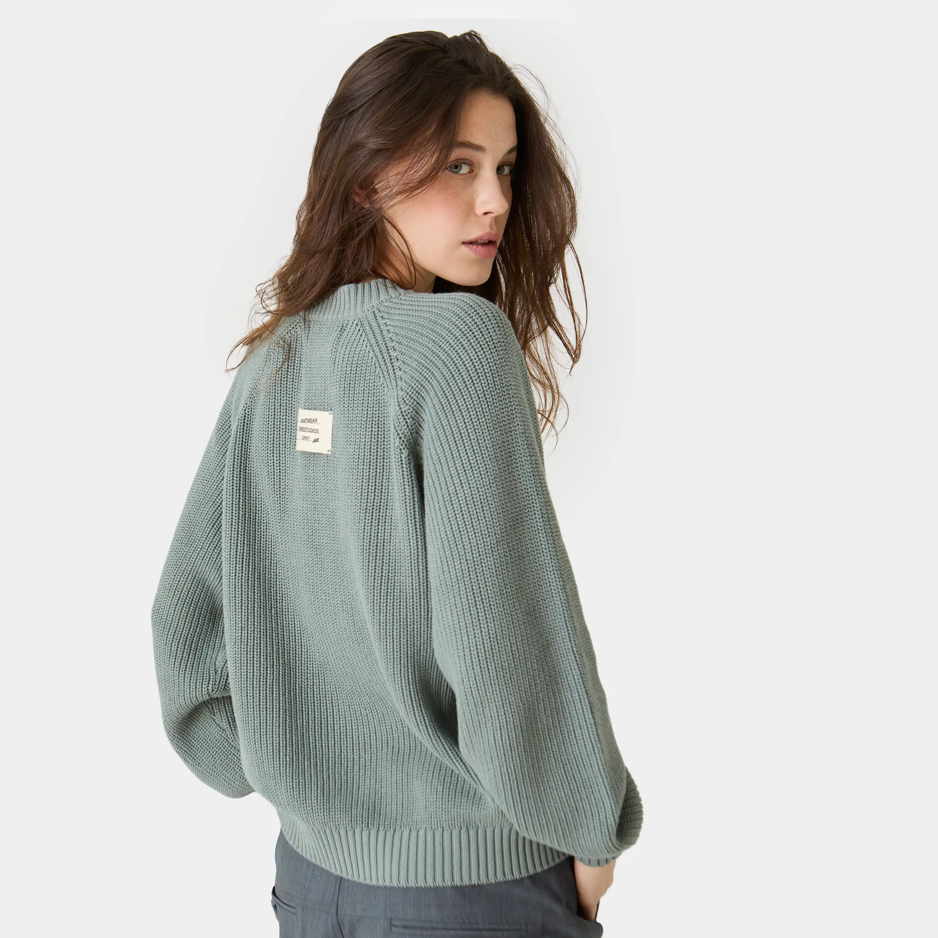 Nela Grey Knit Sweater