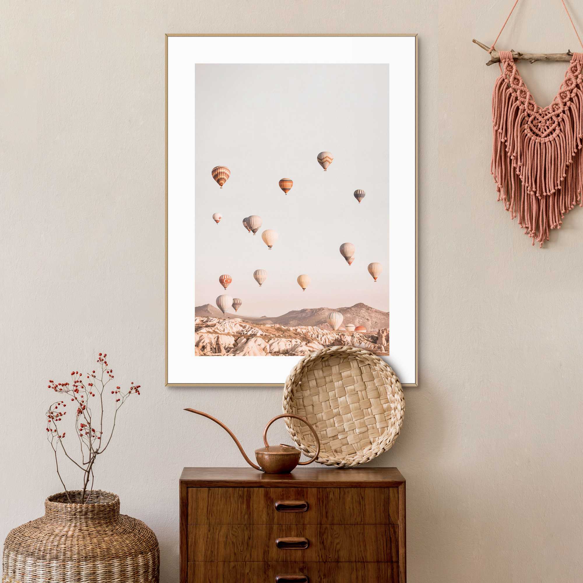 Reinders - Ballooning - Schilderij 70x50cm Hout