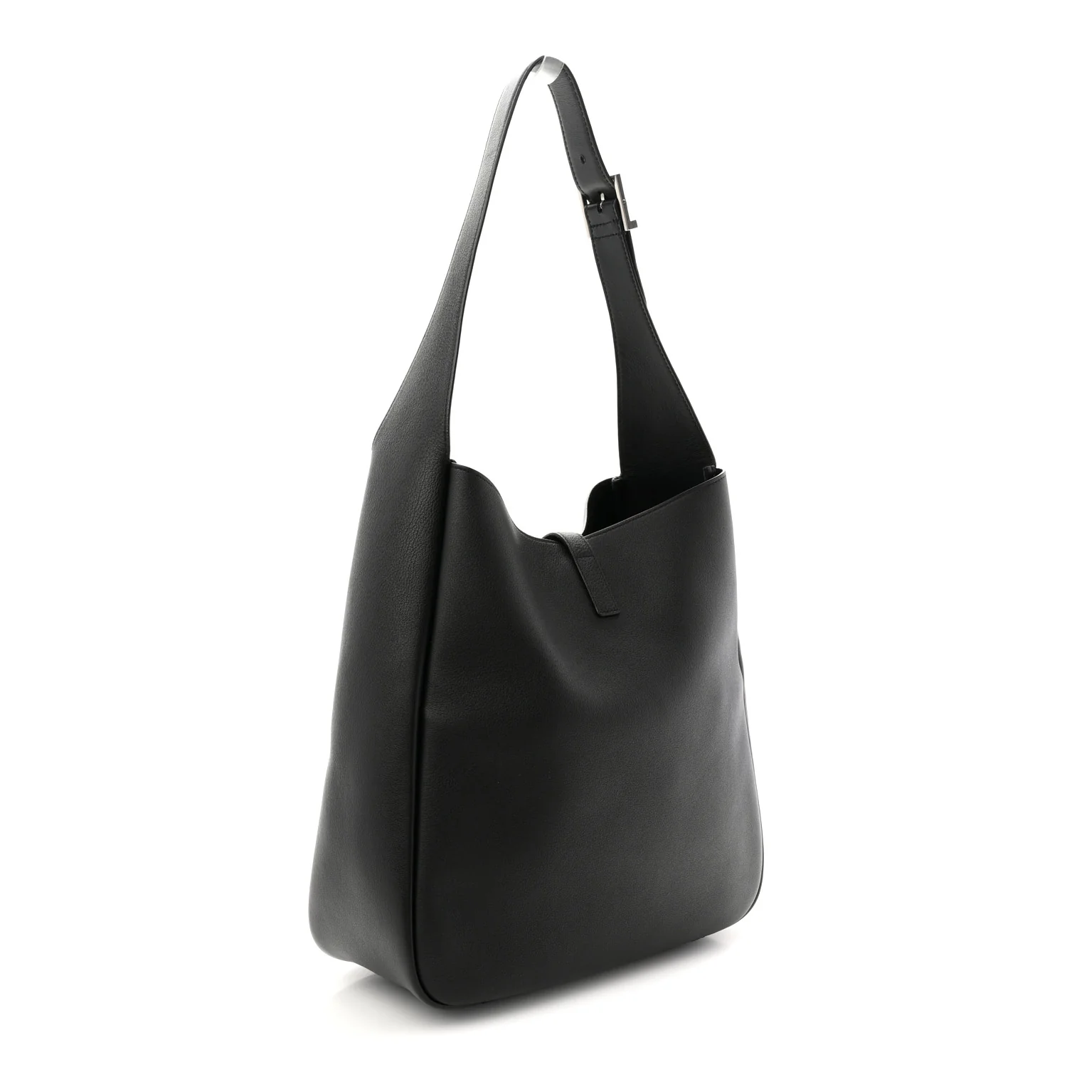 Smooth Calfskin Large Le 5 A 7 Soft Hobo Black