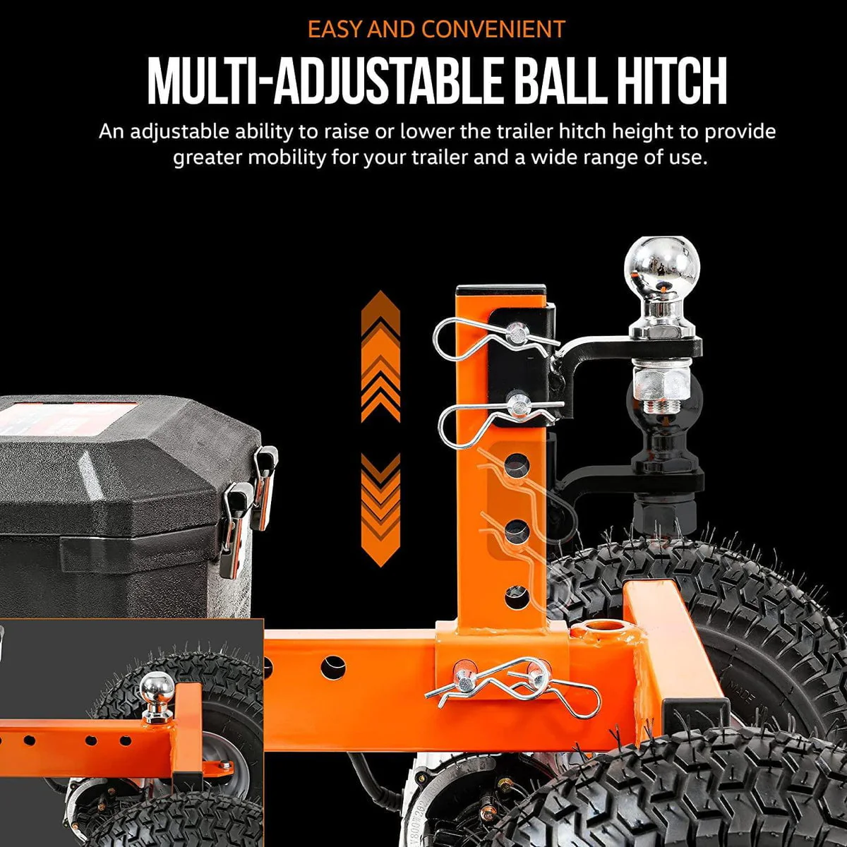 Superhandy Super Duty Electric Trailer Dolly - 3, 600 lb Towing Capacity & 600 lb Tongue Weight, Self - Propelled Trailer Mover