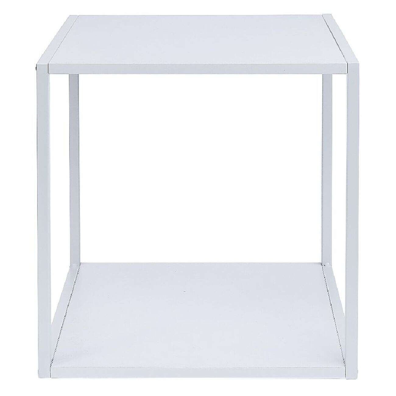 Structure Box Cube 35x30x35cm métal blanc