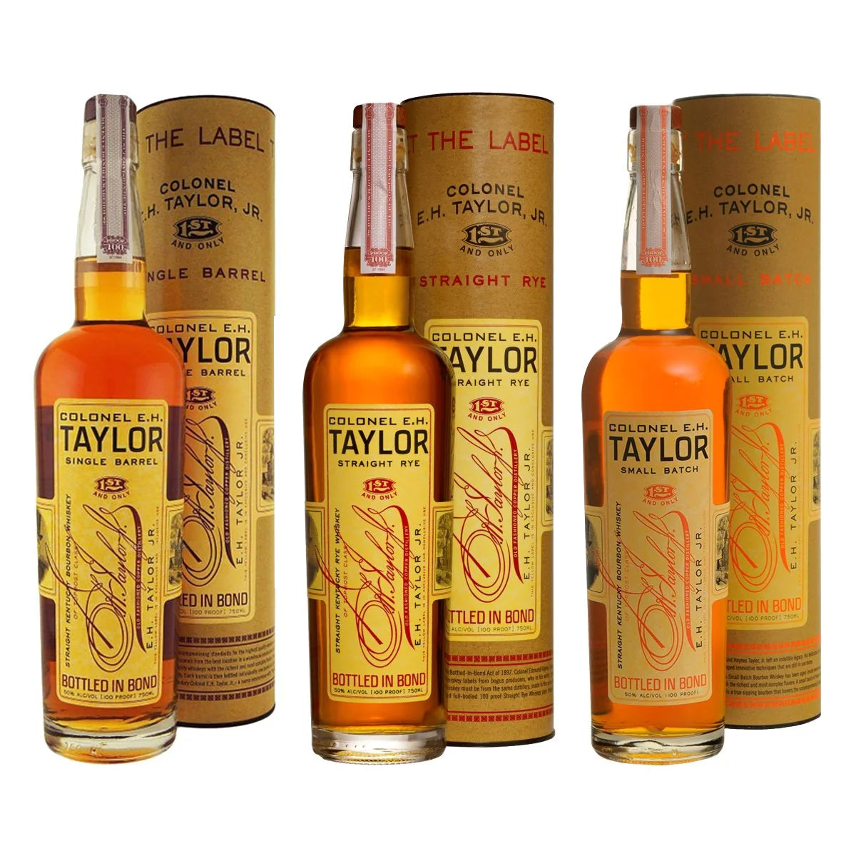 E.H. Taylor Single Barrel Bourbon, Straight Rye  Small Batch Bundle
