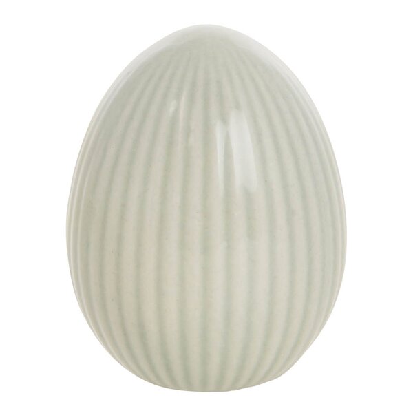 Delinne dekorasjon egg 7,7 cm lysegrønn