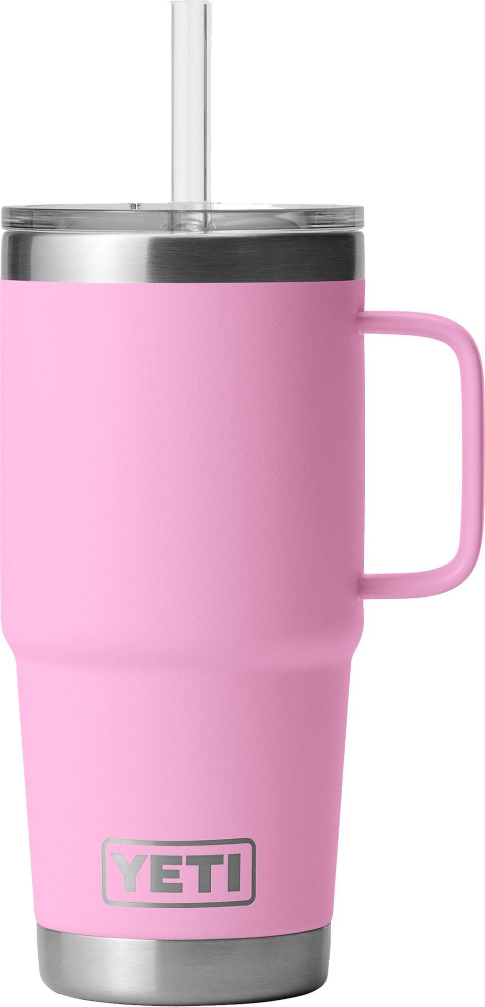 Yeti Rambler 25 oz Straw Mug Power Pink