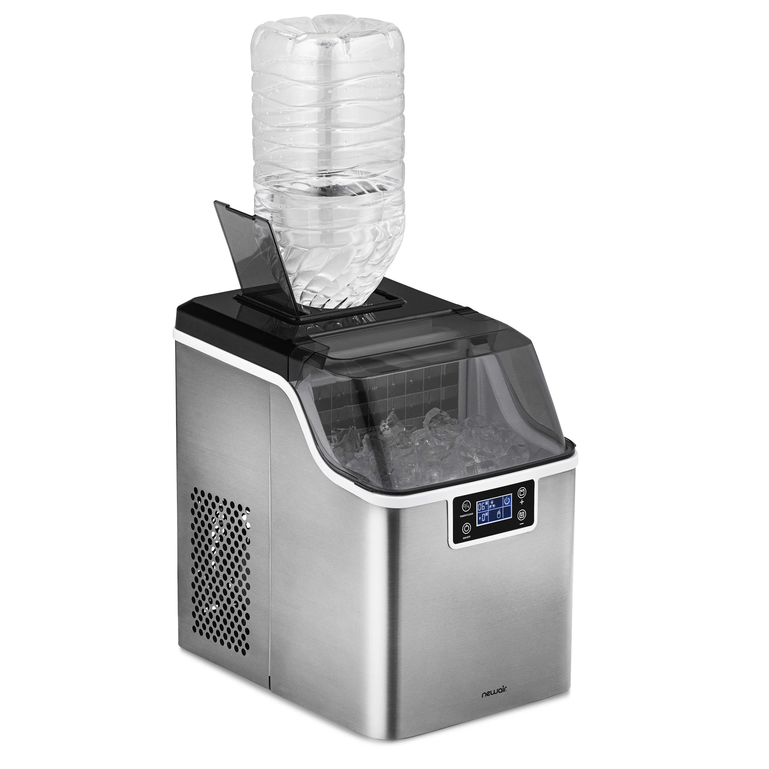 Newair Countertop Ice Maker. Clear Ice, 45 lbs/day - Stainless Steel