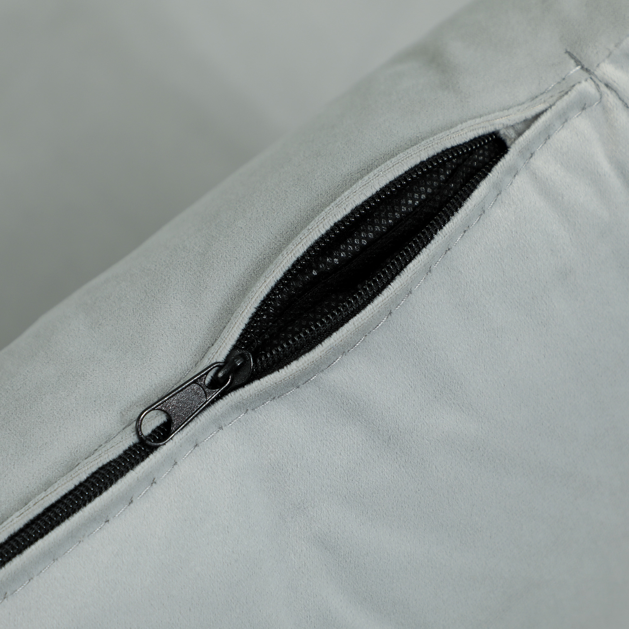 HOMCOM Slaapbank Relaxbank Bank Sofa, incl. 2 Kussens, Fluweel Look, 130 x 78 x 79 cm, Lichtgrijs