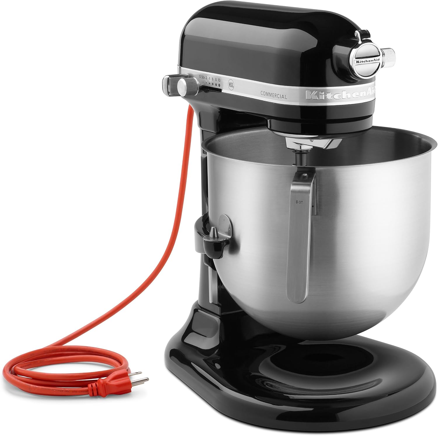 KitchenAid KSM8990CU 8-Quart Commercial Countertop Mixer, 10-Speed, Gear-Driven, Contour Silver