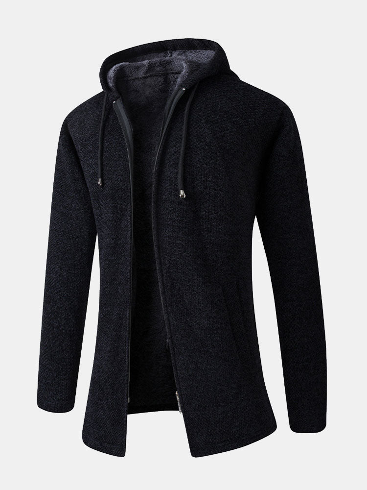 Pull à capuche long